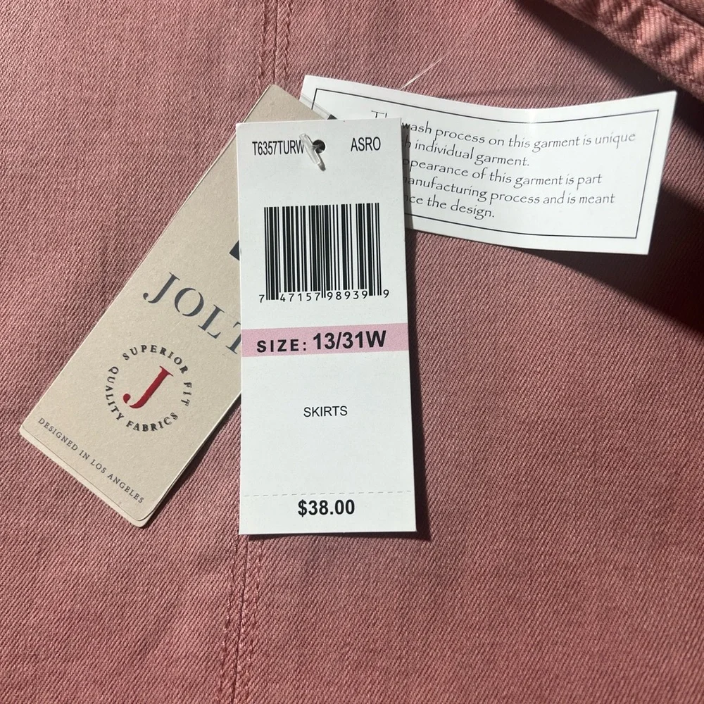 JOLT Mini Jean Skirt Size 13/31W NWT - Picture 4 of 4